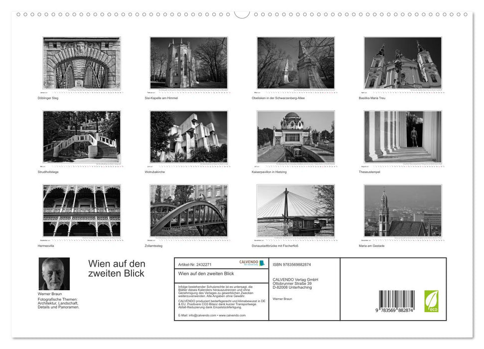 Wien auf den zweiten Blick (CALVENDO Premium Wandkalender 2027)