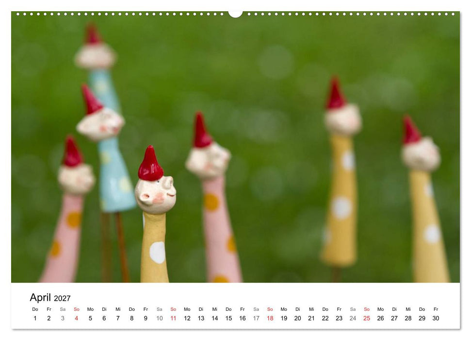 Tausendschön - handgeferigte Tonwesen (CALVENDO Wandkalender 2027)