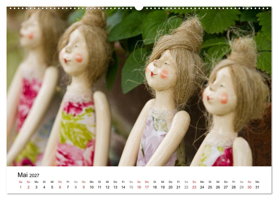 Tausendschön - handgeferigte Tonwesen (CALVENDO Wandkalender 2027)