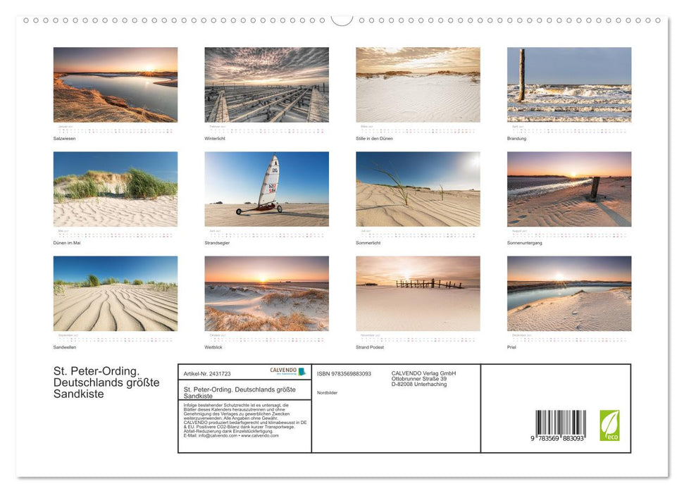 St. Peter-Ording. Deutschlands größte Sandkiste (CALVENDO Premium Wandkalender 2027)