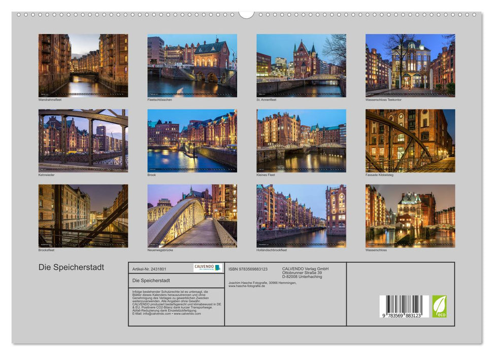 Die Speicherstadt (CALVENDO Premium Wandkalender 2027)
