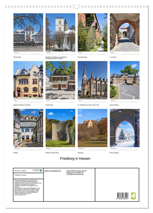 Friedberg in Hessen (CALVENDO Wandkalender 2027)