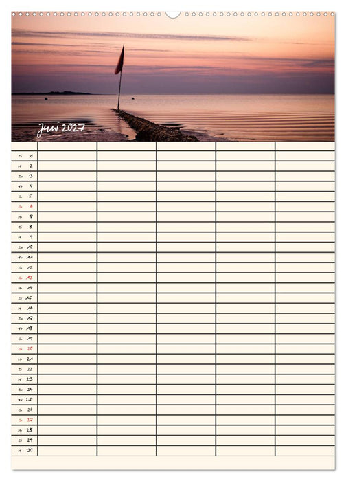 Noch mehr Föhrweh Familienplaner (CALVENDO Premium Wandkalender 2027)