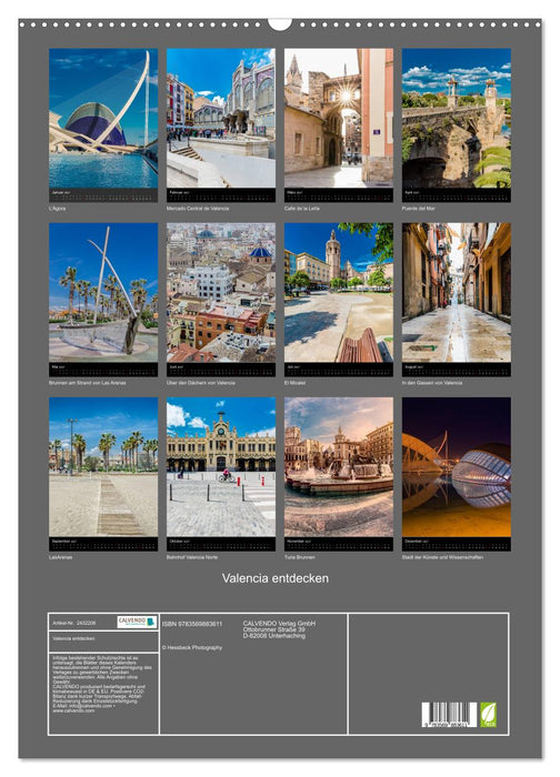Valencia entdecken (CALVENDO Wandkalender 2027)