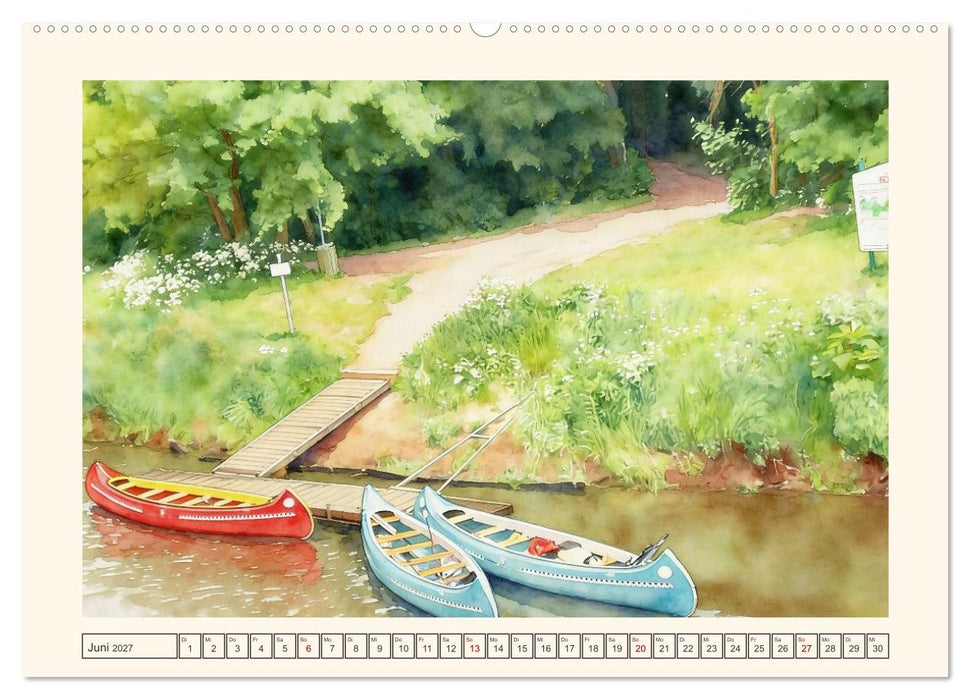 Idyllische Tour entlang der Hase (CALVENDO Premium Wandkalender 2027)