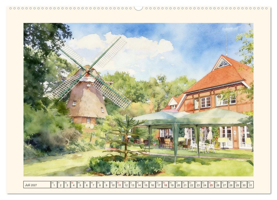Idyllische Tour entlang der Hase (CALVENDO Premium Wandkalender 2027)