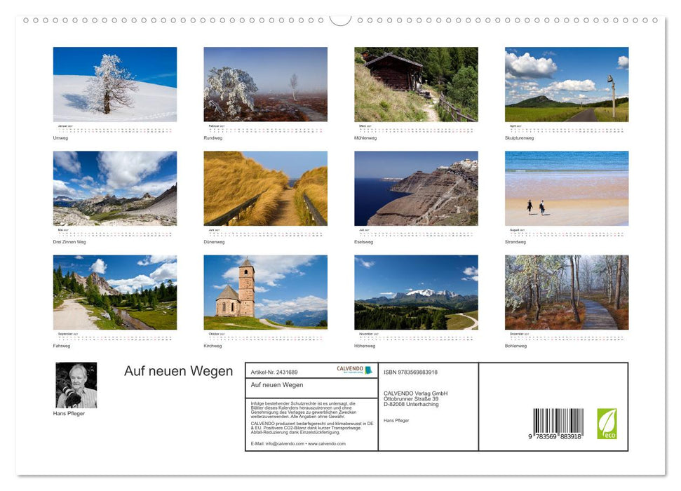Auf neuen Wegen (CALVENDO Premium Wandkalender 2027)
