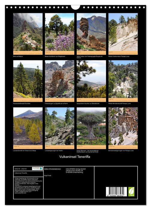 Vulkaninsel Teneriffa (CALVENDO Wandkalender 2027)