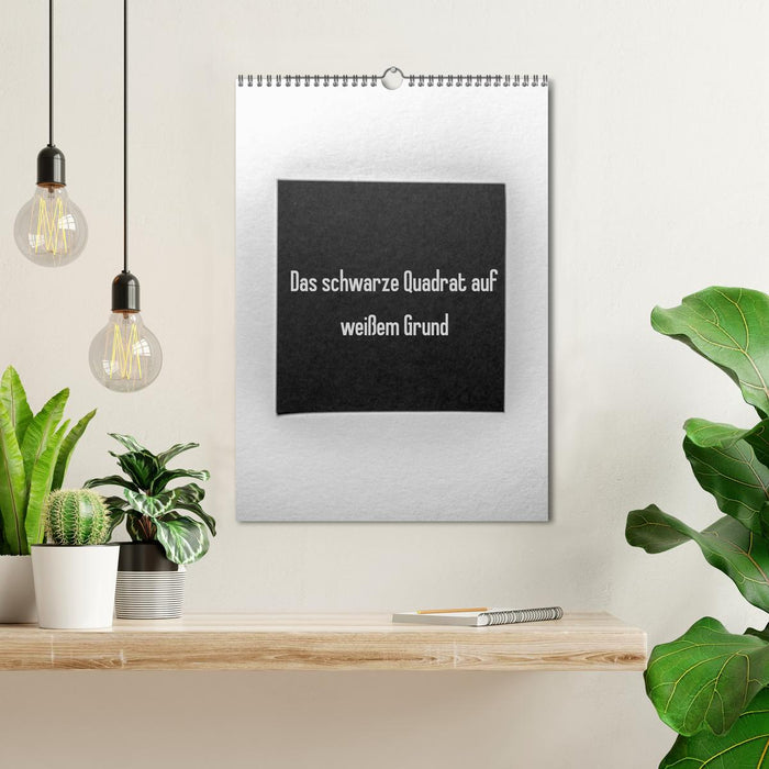Das schwarze Quadrat auf weißem Grund (CALVENDO Wandkalender 2027)