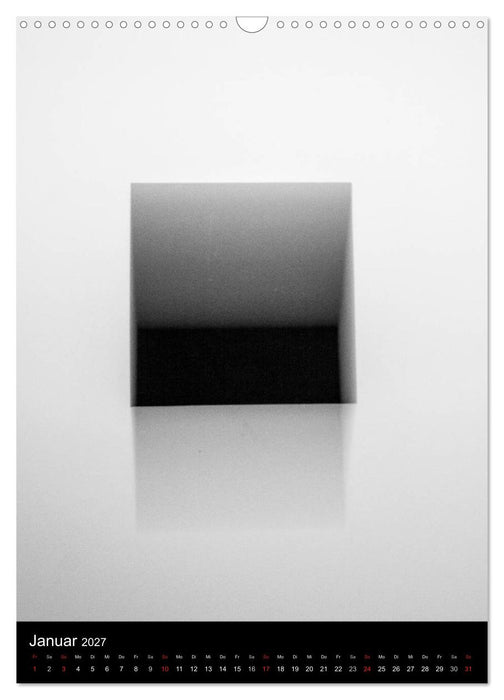 Das schwarze Quadrat auf weißem Grund (CALVENDO Wandkalender 2027)