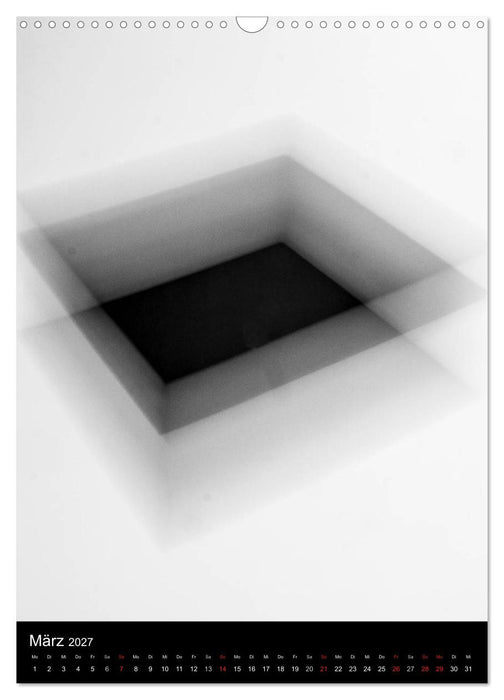 Das schwarze Quadrat auf weißem Grund (CALVENDO Wandkalender 2027)