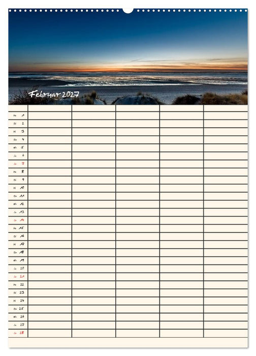 Noch mehr Föhrweh Familienplaner (CALVENDO Wandkalender 2027)