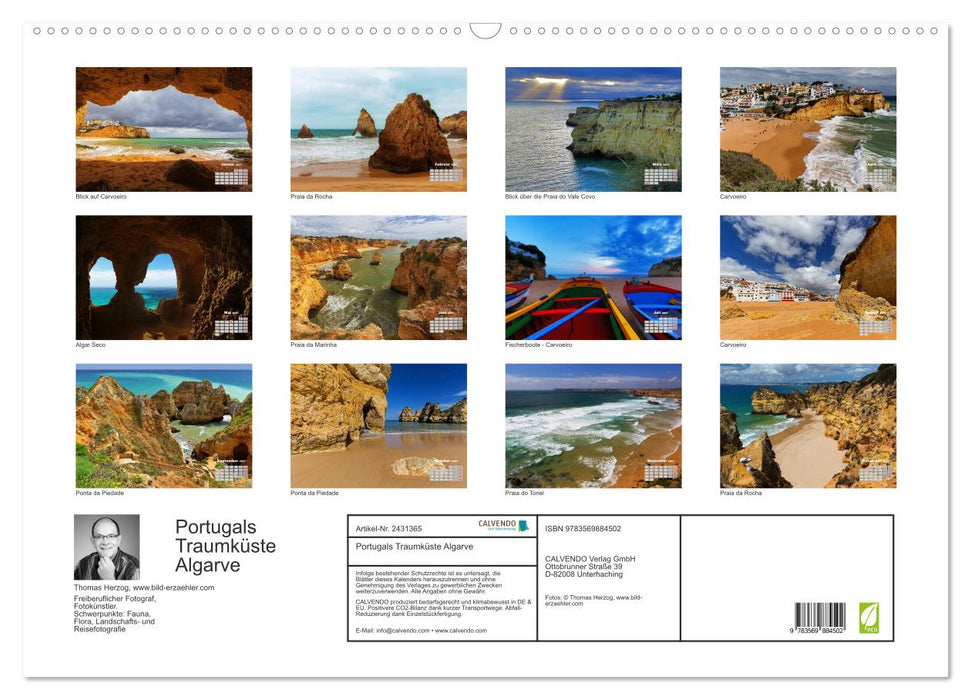 Portugals Traumküste Algarve (CALVENDO Wandkalender 2027)