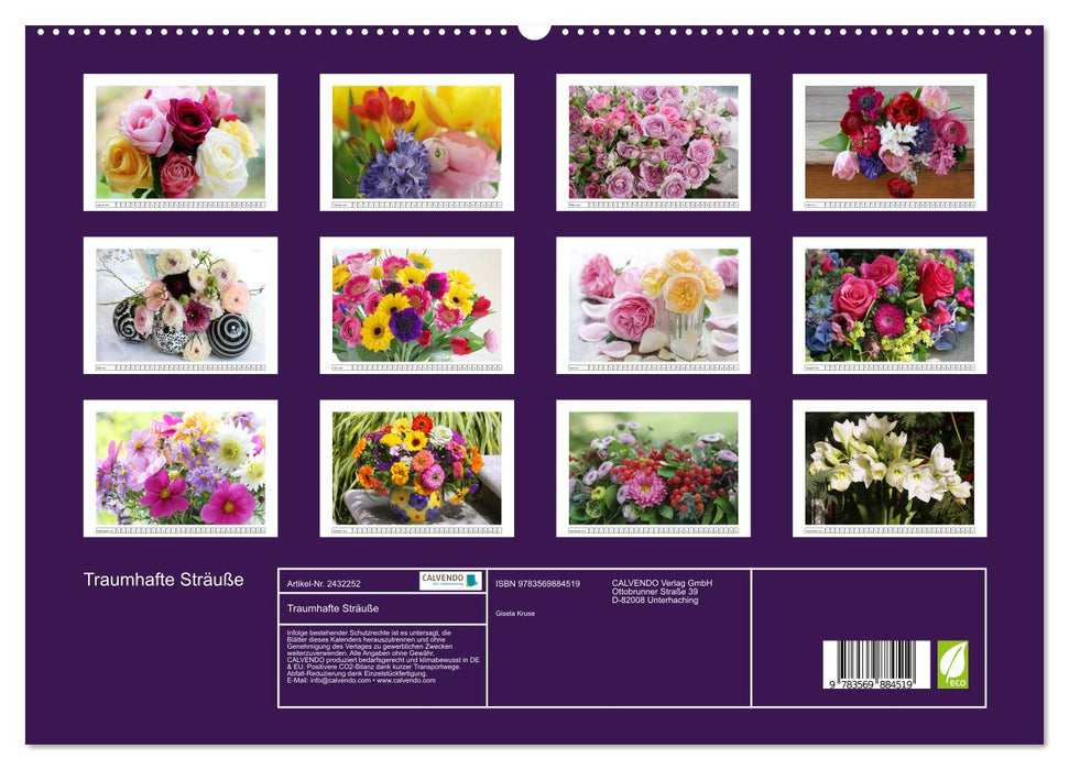 Traumhafte Sträuße (CALVENDO Premium Wandkalender 2027)