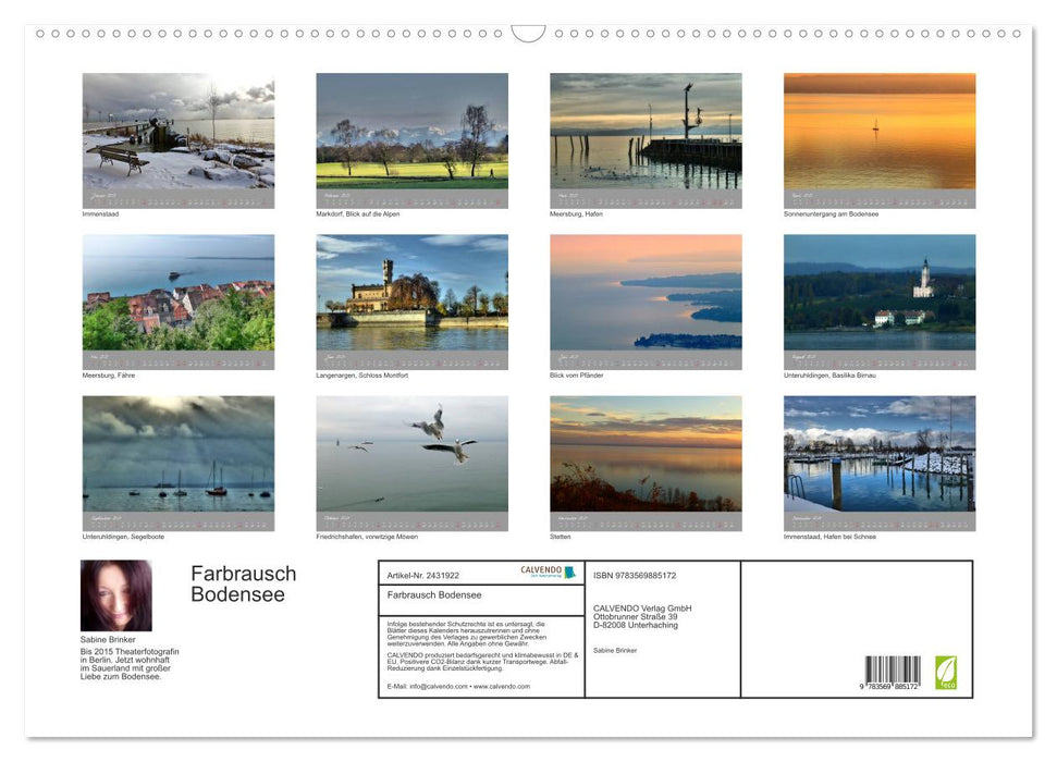 Farbrausch Bodensee (CALVENDO Wandkalender 2027)