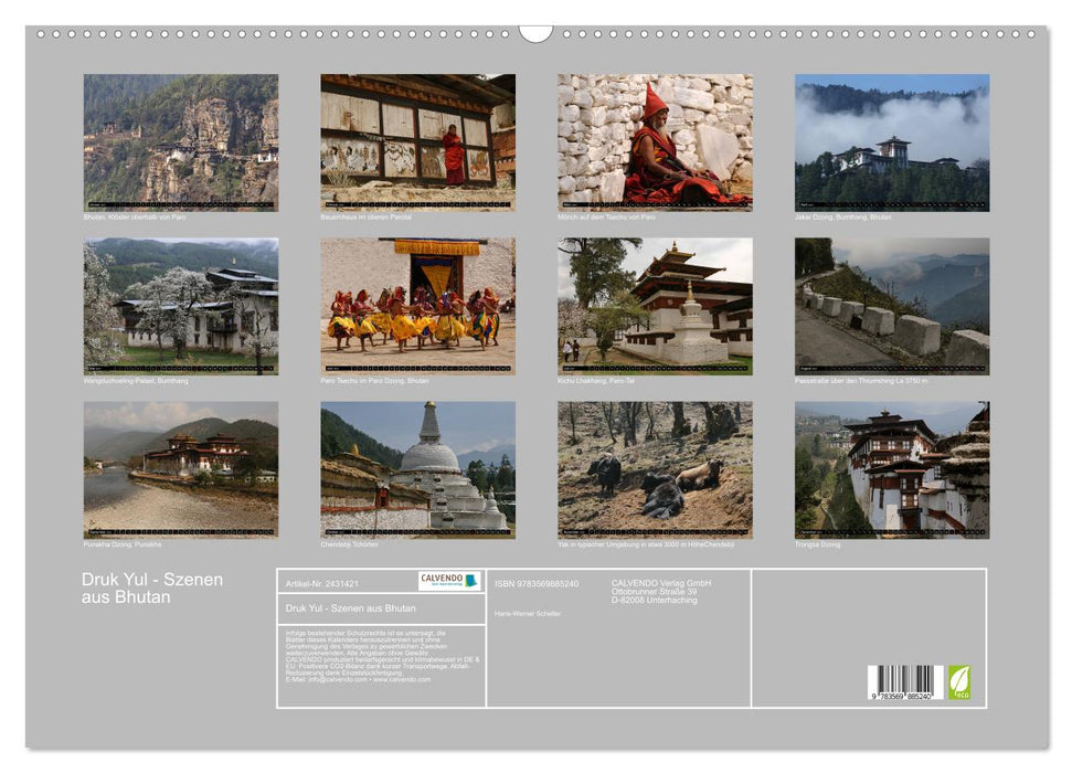 Druk Yul - Szenen aus Bhutan (CALVENDO Wandkalender 2027)