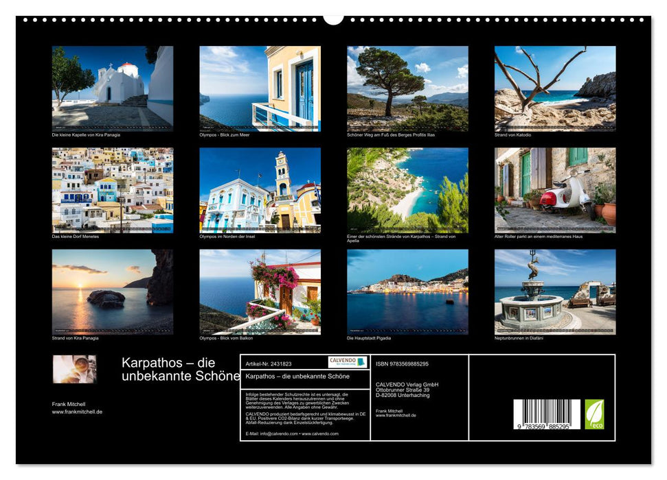 Karpathos – die unbekannte Schöne (CALVENDO Premium Wandkalender 2027)