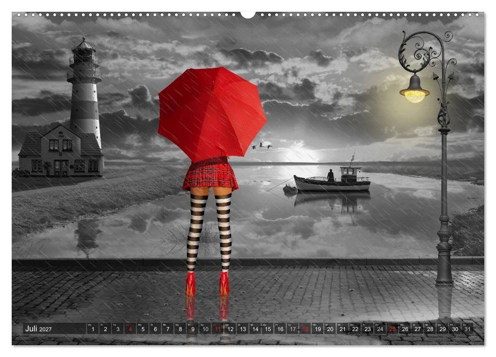 Rot wie die Liebe by Mausopardia (CALVENDO Premium Wandkalender 2027)