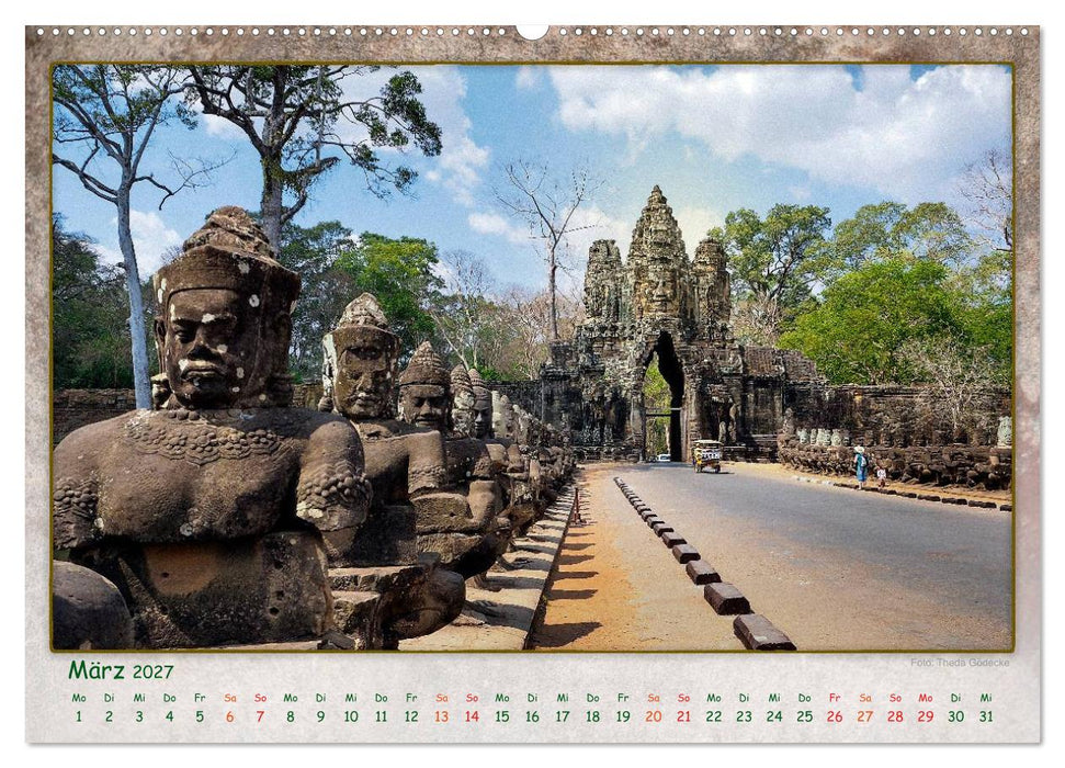 Kambodscha, Angkor Thom, Angkor Wat und Bayon (CALVENDO Wandkalender 2027)