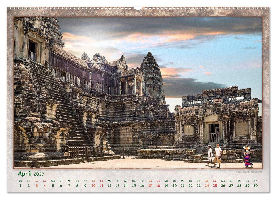 Kambodscha, Angkor Thom, Angkor Wat und Bayon (CALVENDO Wandkalender 2027)