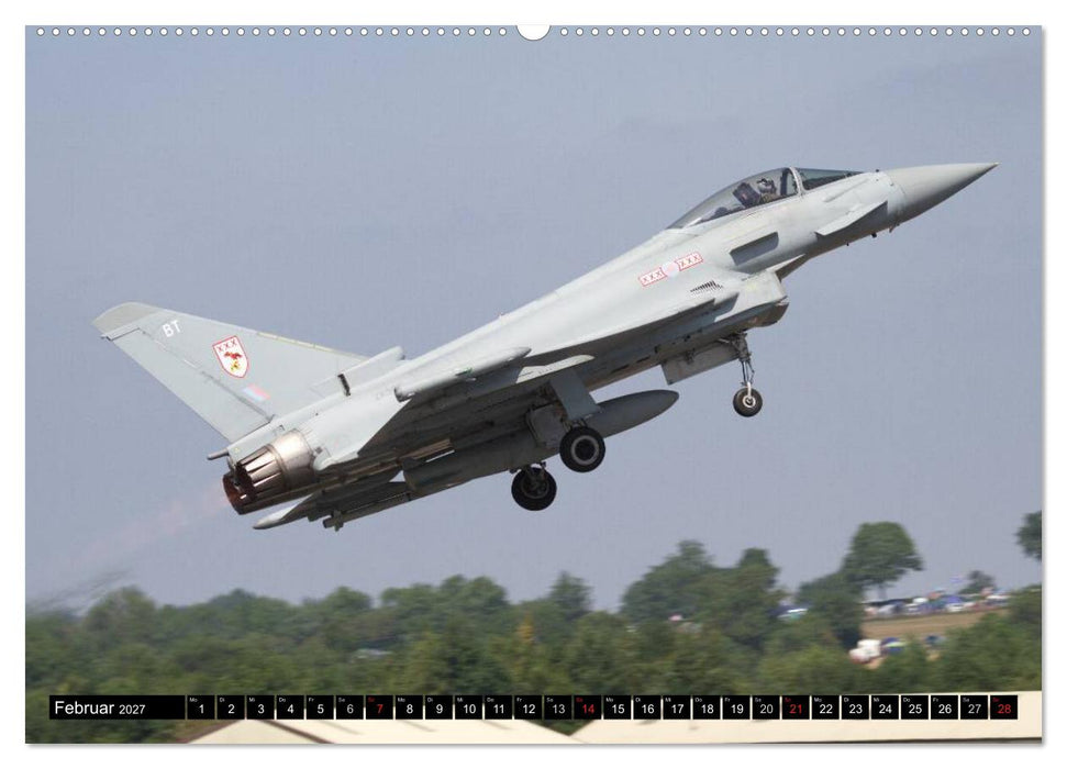 Augenblicke in der Luft: Eurofighter Typhoon (CALVENDO Wandkalender 2027)