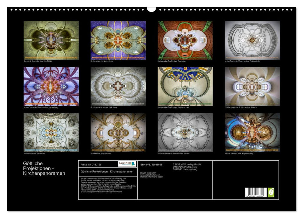 Göttliche Projektionen - Kirchenpanoramen (CALVENDO Wandkalender 2027)
