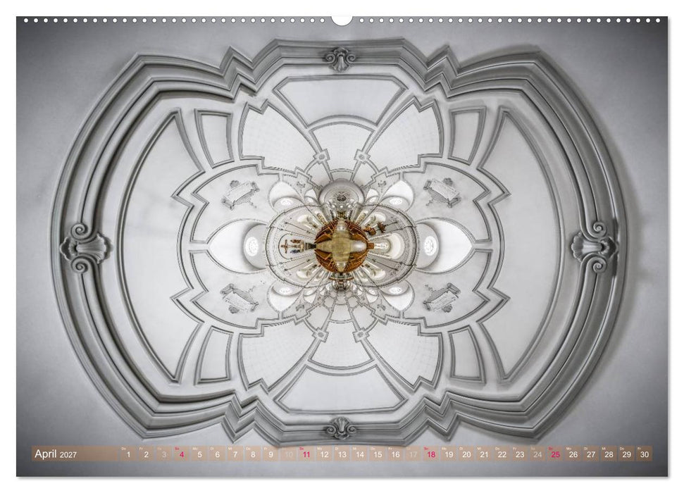 Göttliche Projektionen - Kirchenpanoramen (CALVENDO Wandkalender 2027)