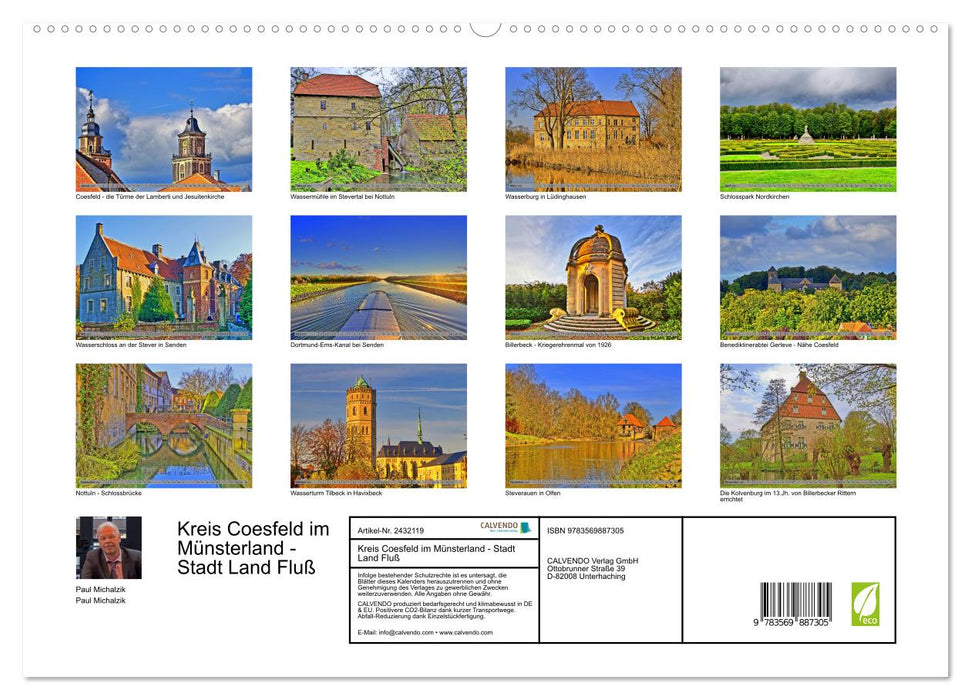 Kreis Coesfeld im Münsterland - Stadt Land Fluß (CALVENDO Premium Wandkalender 2027)
