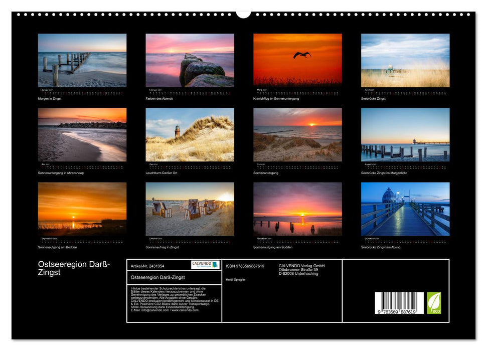 Ostseeregion Darß-Zingst (CALVENDO Premium Wandkalender 2027)