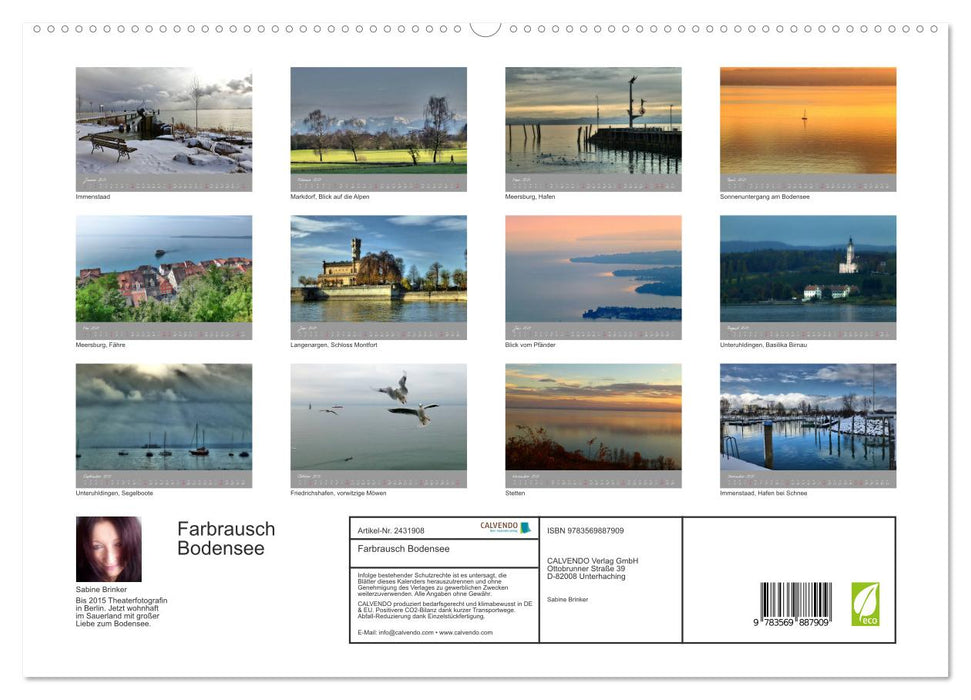 Farbrausch Bodensee (CALVENDO Premium Wandkalender 2027)