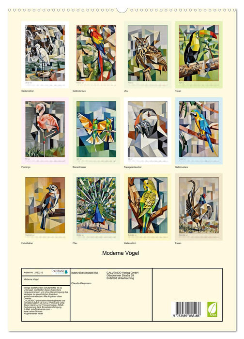 Moderne Vögel (CALVENDO Premium Wandkalender 2027)