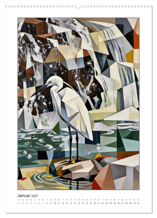 Moderne Vögel (CALVENDO Premium Wandkalender 2027)