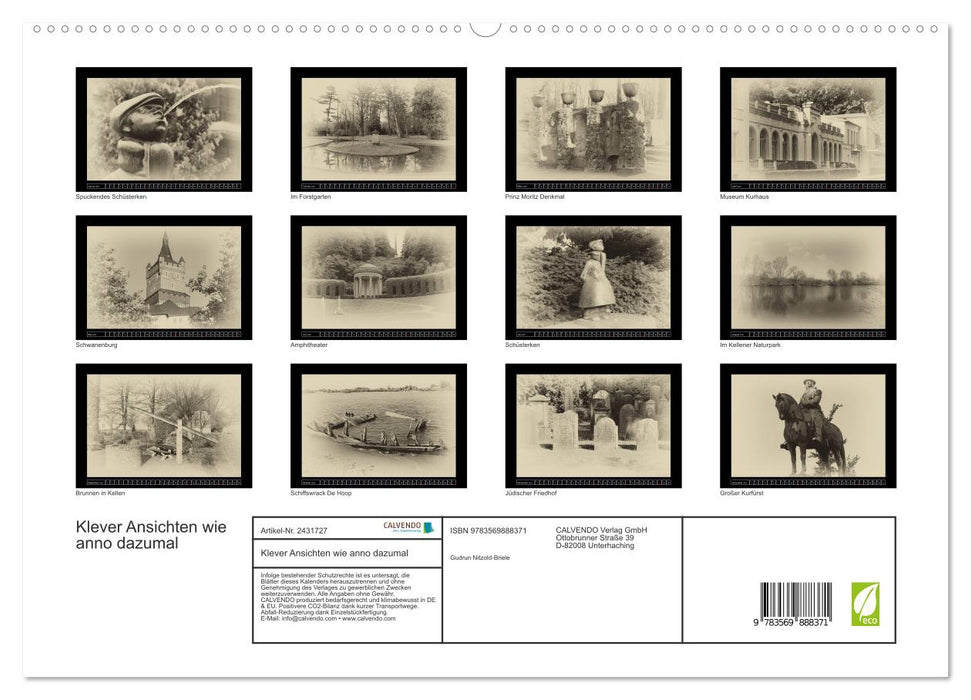Klever Ansichten wie anno dazumal (CALVENDO Premium Wandkalender 2027)