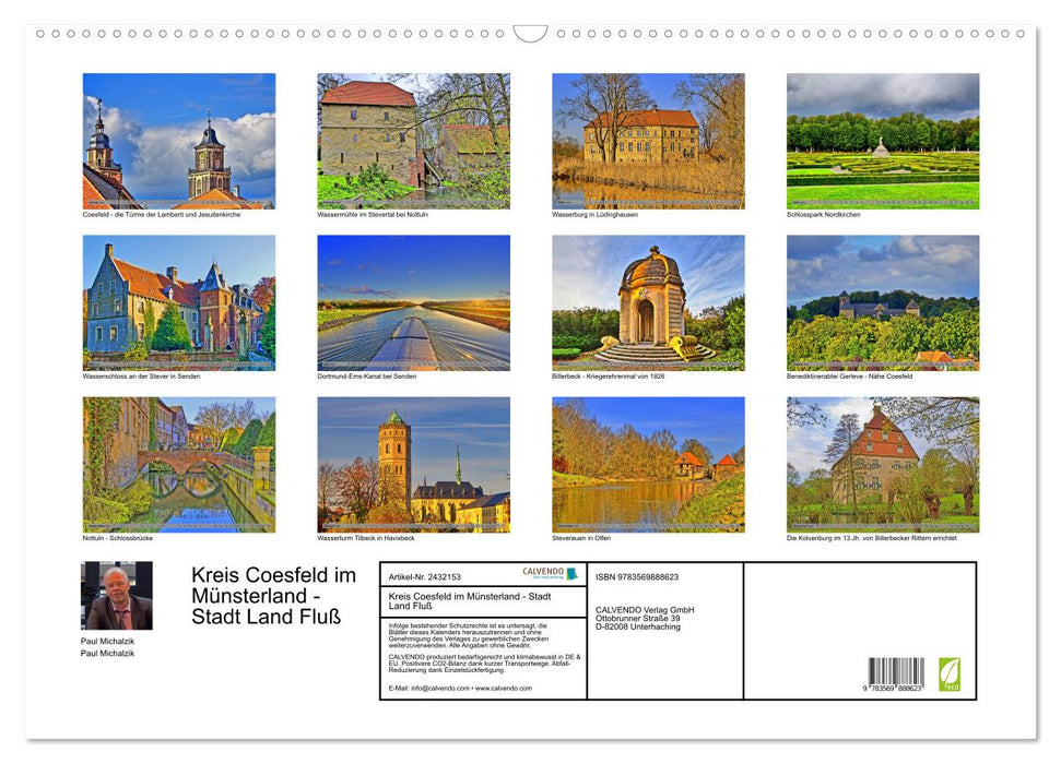 Kreis Coesfeld im Münsterland - Stadt Land Fluß (CALVENDO Wandkalender 2027)