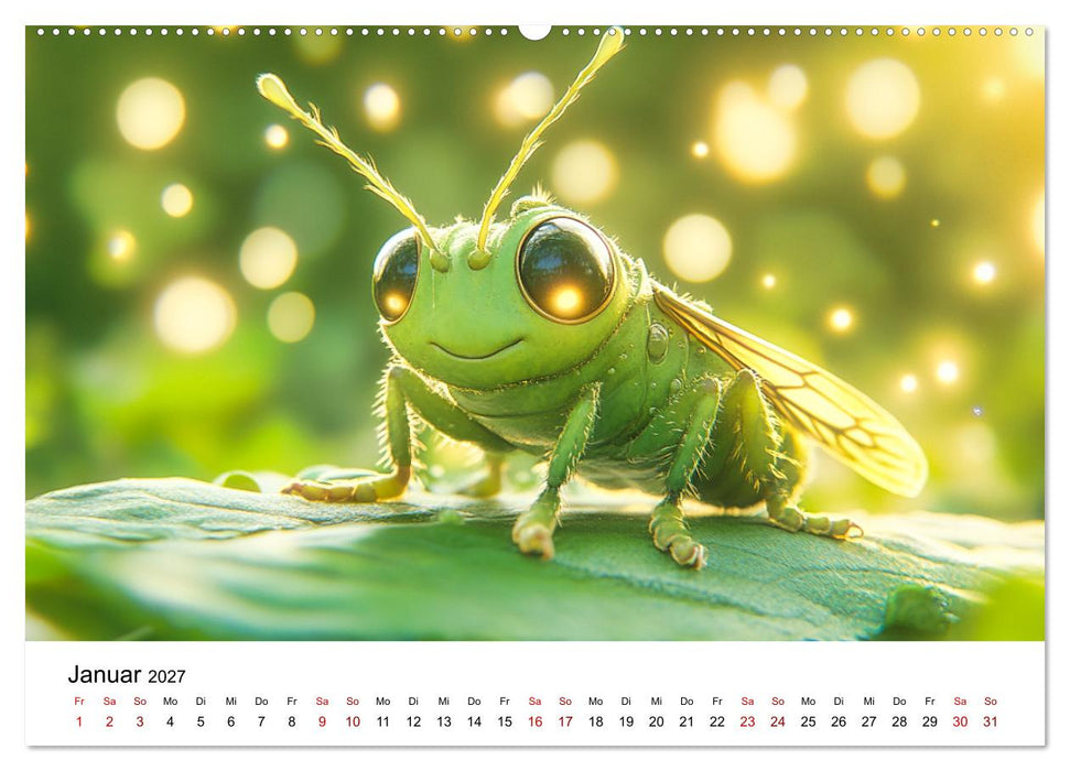 Kleine Krabbler - Der Whimsical - Insektenkalender (CALVENDO Wandkalender 2027)
