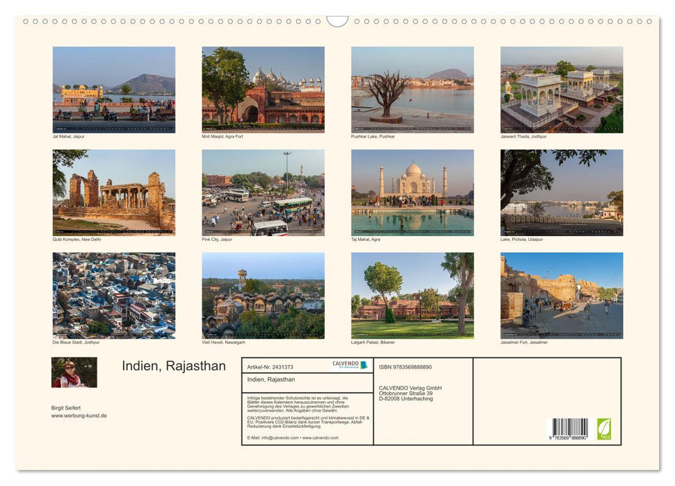 Indien, Rajasthan (CALVENDO Wandkalender 2027)