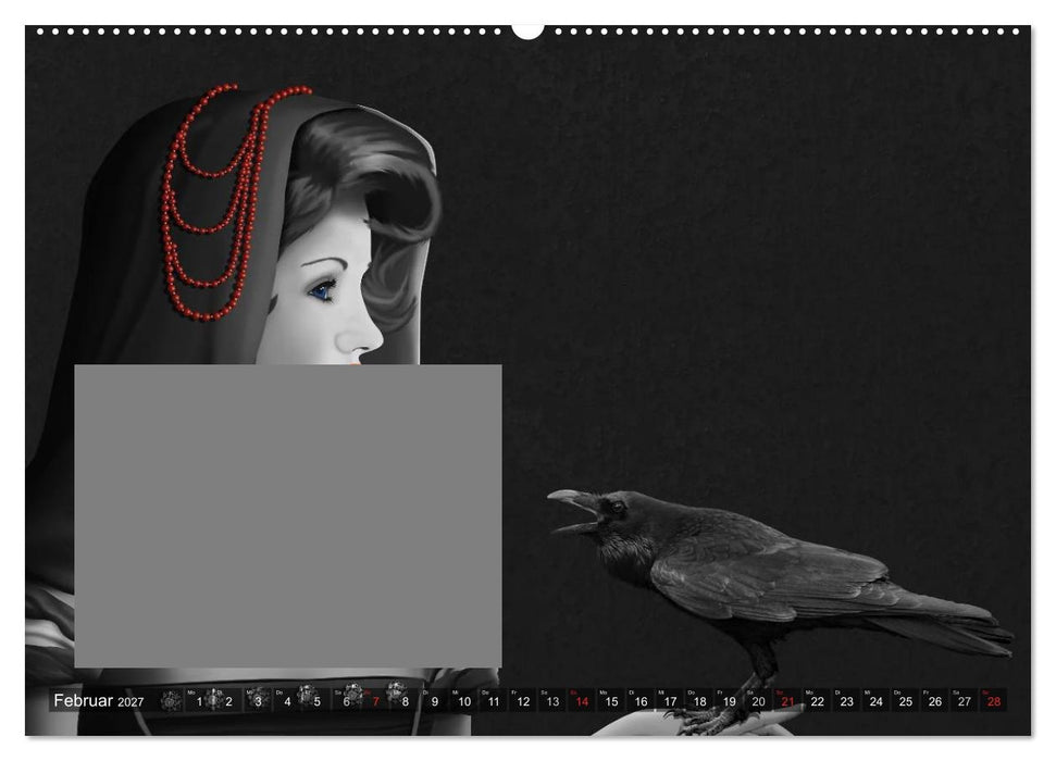 Rot wie die Liebe by Mausopardia (CALVENDO Wandkalender 2027)