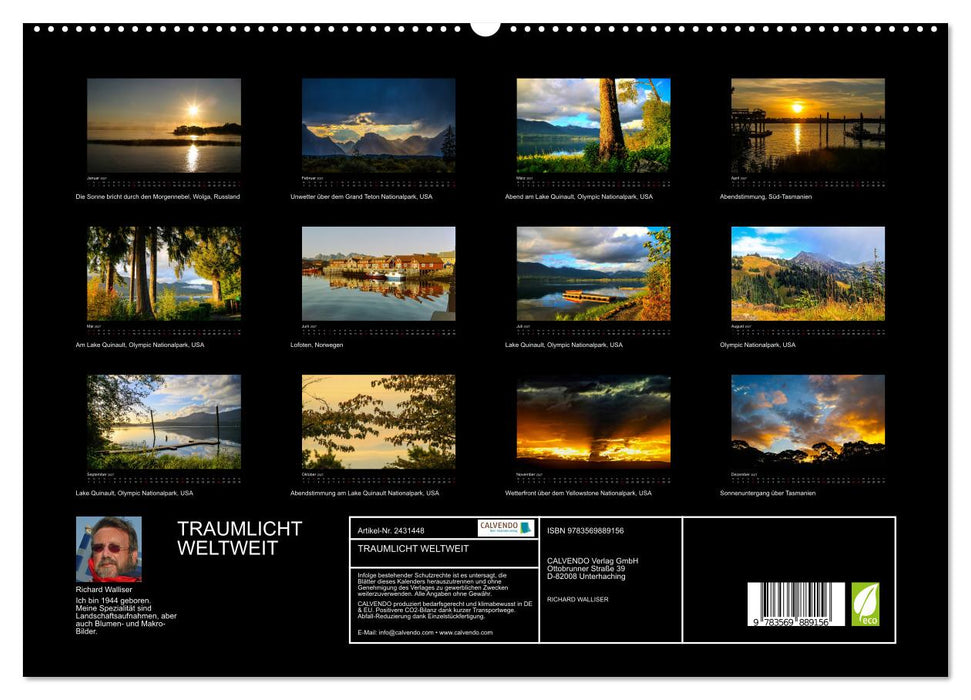 TRAUMLICHT WELTWEIT (CALVENDO Premium Wandkalender 2027)