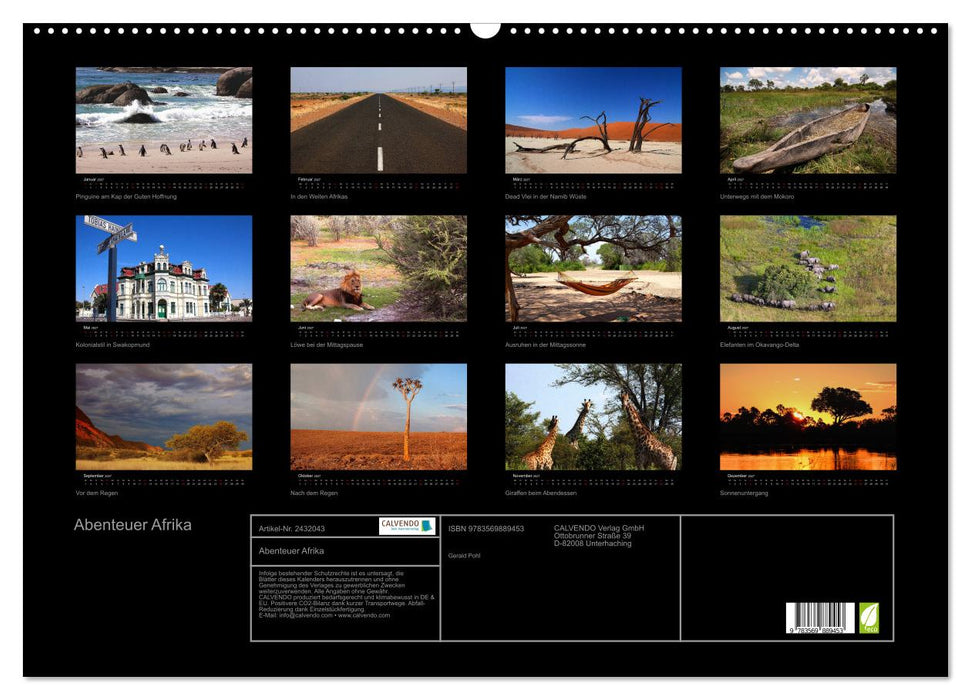 Abenteuer Afrika (CALVENDO Wandkalender 2027)