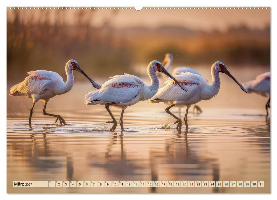 Löffelreiher-Paradies (CALVENDO Premium Wandkalender 2027)
