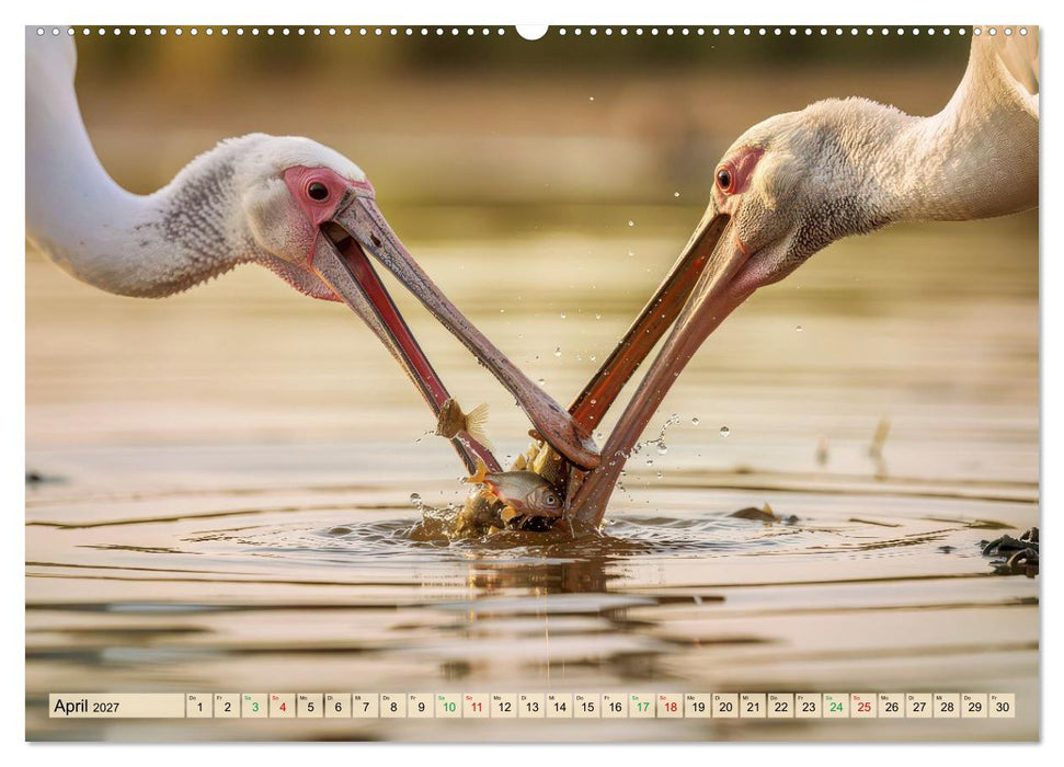 Löffelreiher-Paradies (CALVENDO Premium Wandkalender 2027)