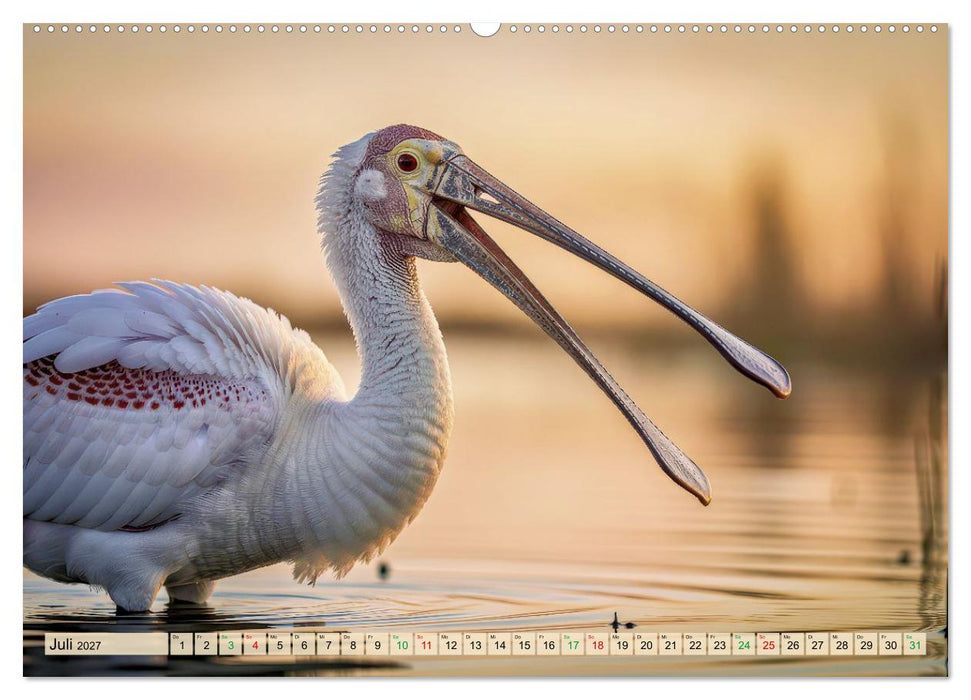 Löffelreiher-Paradies (CALVENDO Premium Wandkalender 2027)