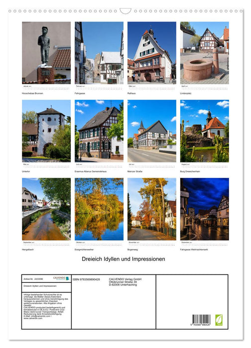 Dreieich Idyllen und Impressionen (CALVENDO Wandkalender 2027)