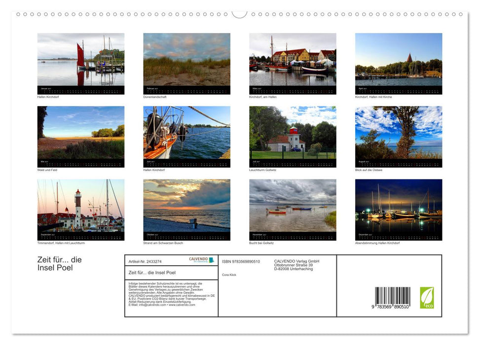 Zeit für... die Insel Poel (CALVENDO Premium Wandkalender 2027)