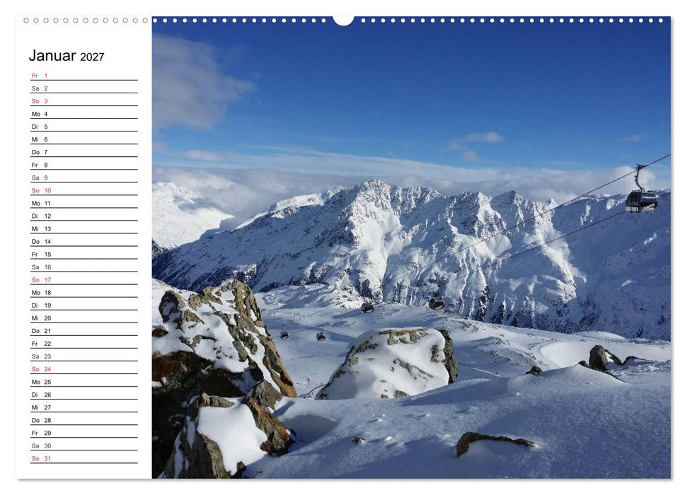 Österreich. Grüße vom Land der Berge und Seen (CALVENDO Premium Wandkalender 2027)