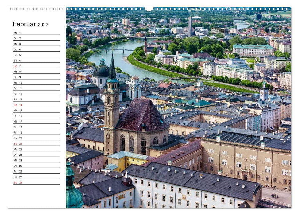 Österreich. Grüße vom Land der Berge und Seen (CALVENDO Premium Wandkalender 2027)