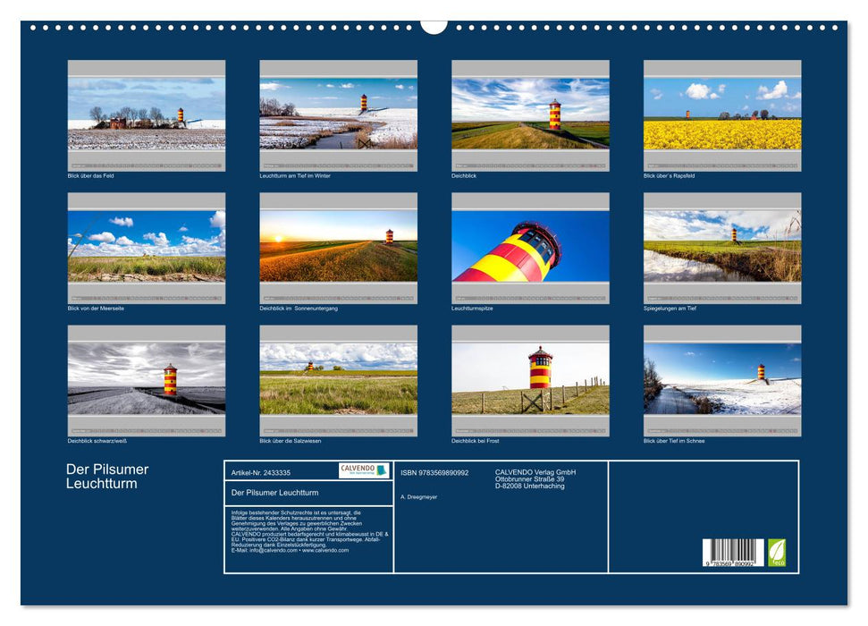 Der Pilsumer Leuchtturm (CALVENDO Wandkalender 2027)