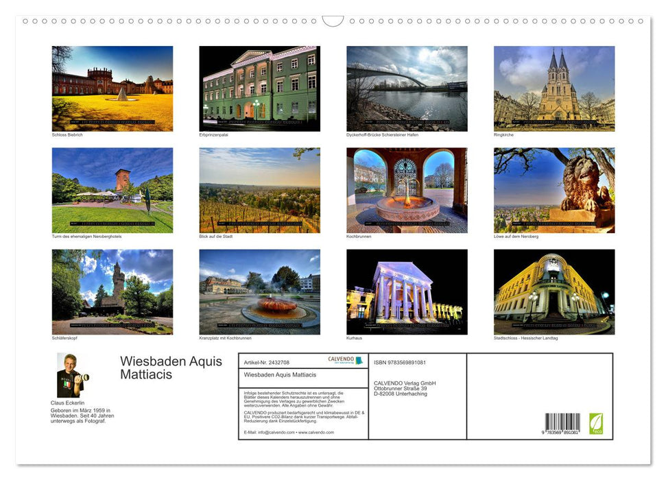 Wiesbaden Aquis Mattiacis (CALVENDO Wandkalender 2027)