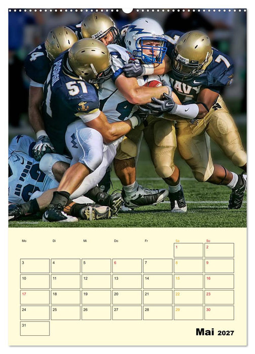 American Football, Team-Arbeit (CALVENDO Premium Wandkalender 2027)
