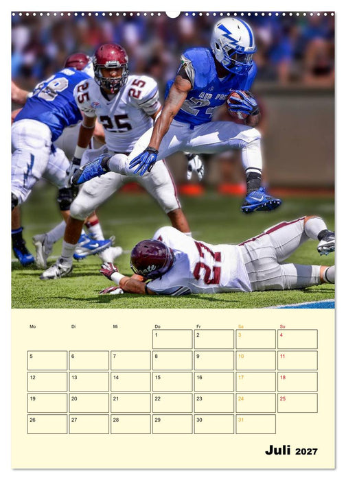 American Football, Team-Arbeit (CALVENDO Premium Wandkalender 2027)
